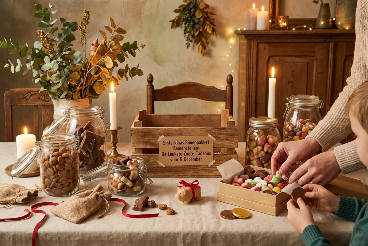 Professional header image for step-by-step guide: Sinterklaas Snoeppakket Samenstellen: De Leukste Zoete Ca...