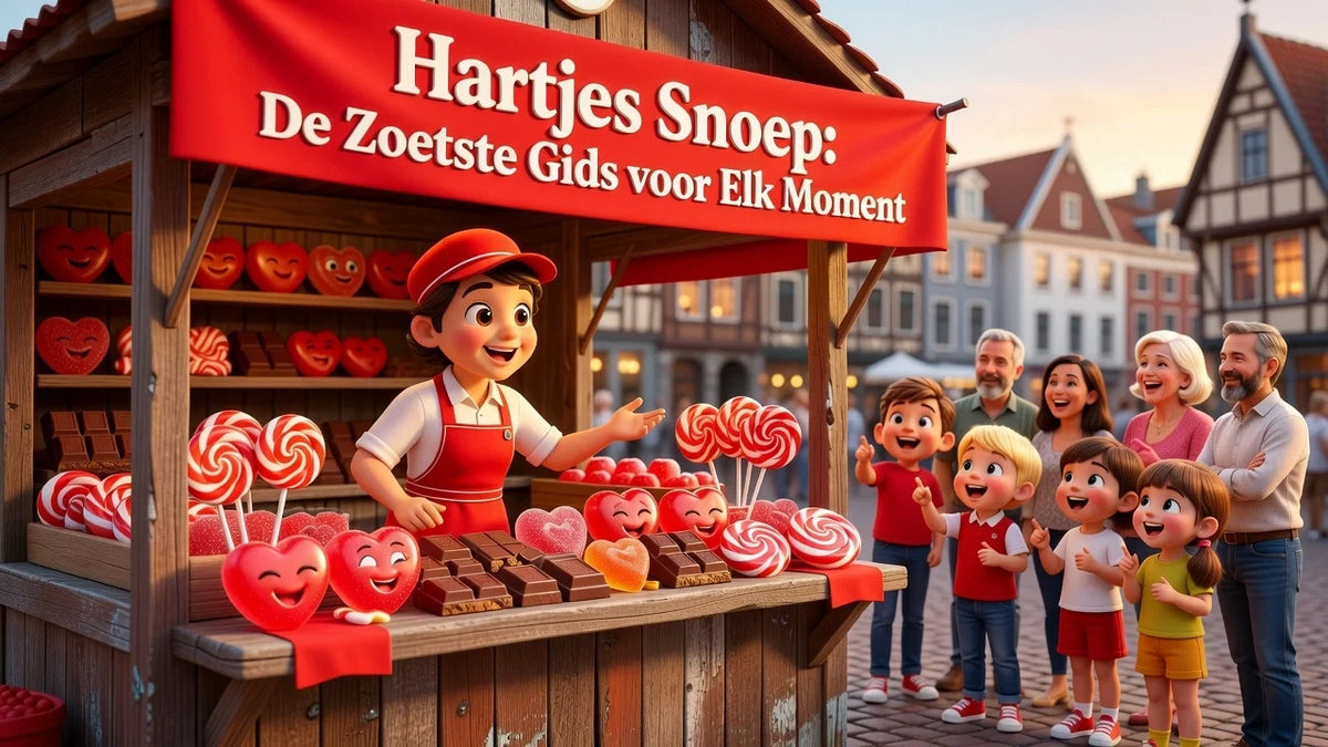 Professional header image for list-based article: Hartjes Snoep: De Zoetste Gids voor Elk Moment