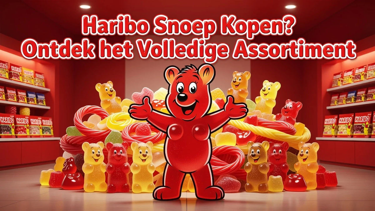Professional header image for list-based article: Haribo Snoep Kopen? Ontdek het Volledige Assortiment