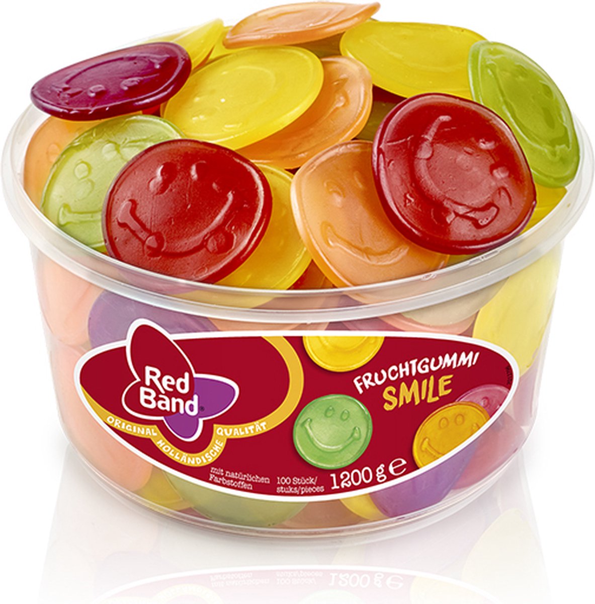 Red Band fruitgummie smileys