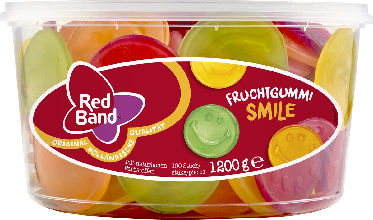 Red Band fruitgummie smileys
