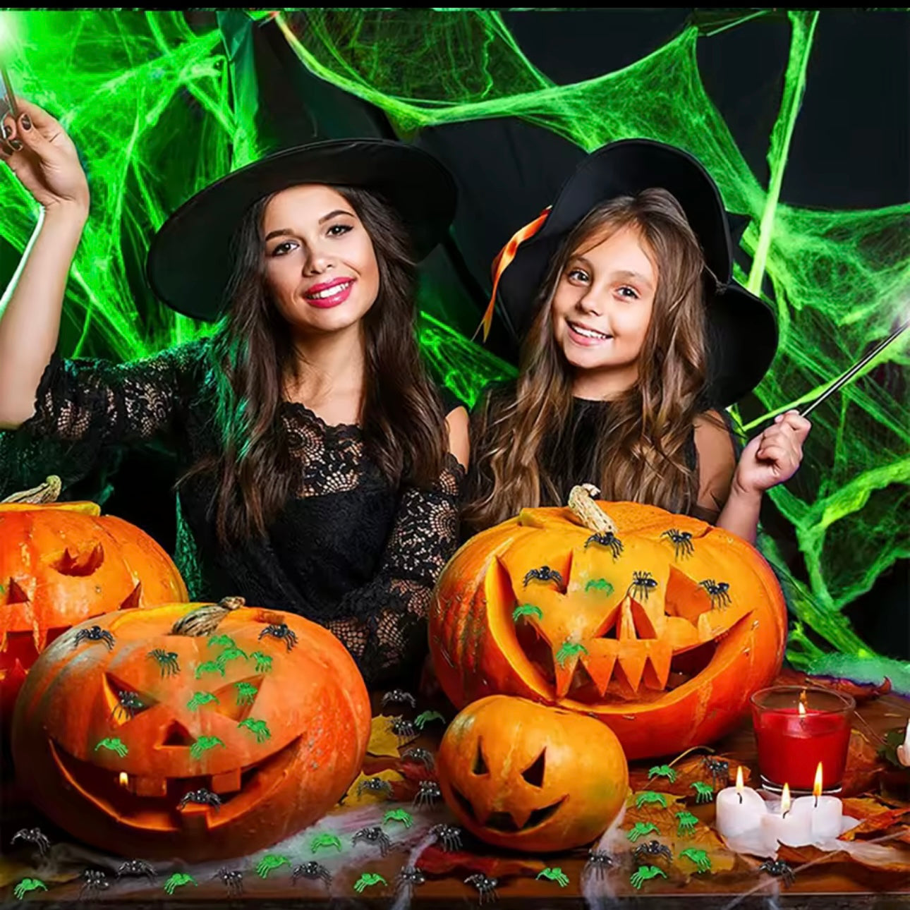 Glow in the Dark Spinnenweb