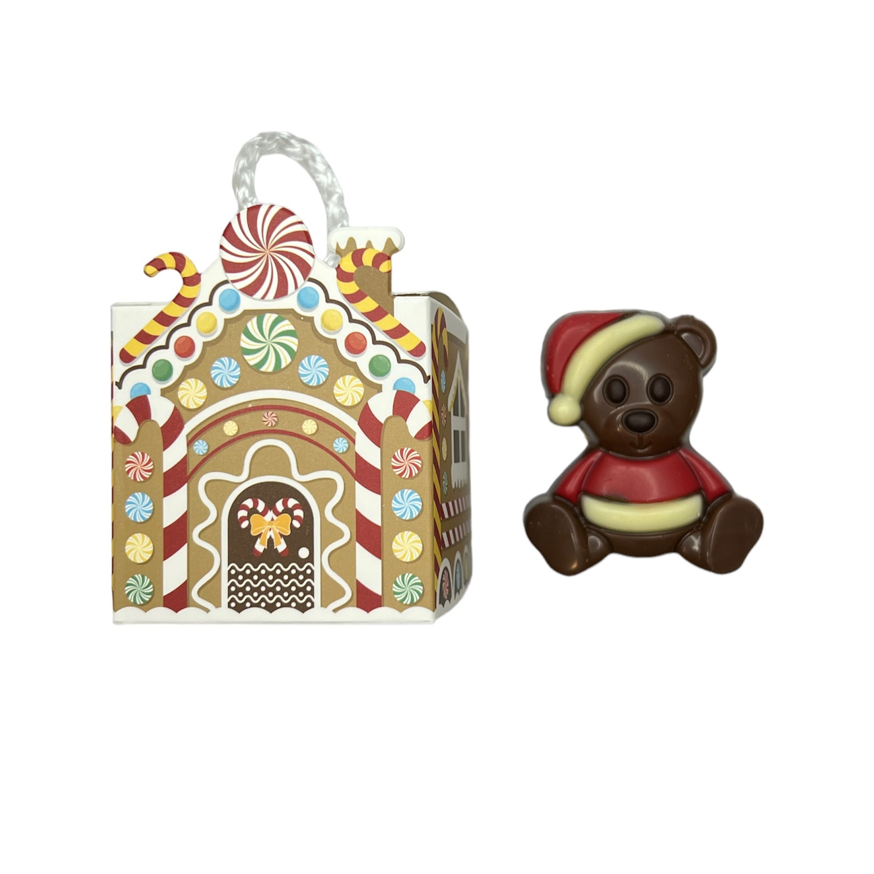 Gingerbread house hanger met chocolaatjes