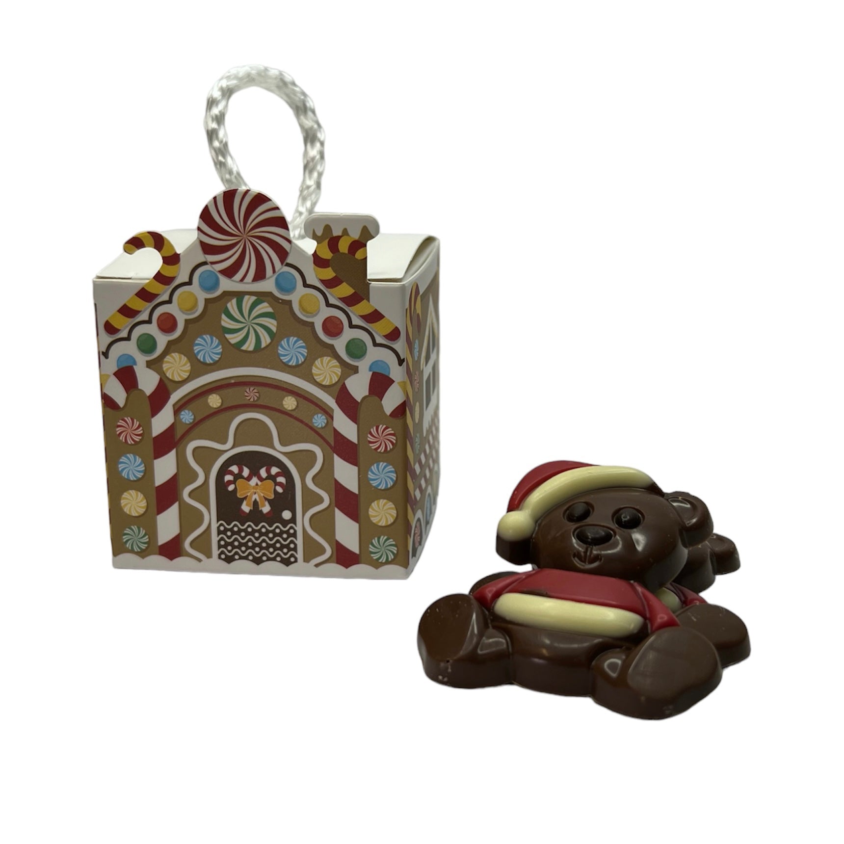 Gingerbread house hanger met chocolaatjes
