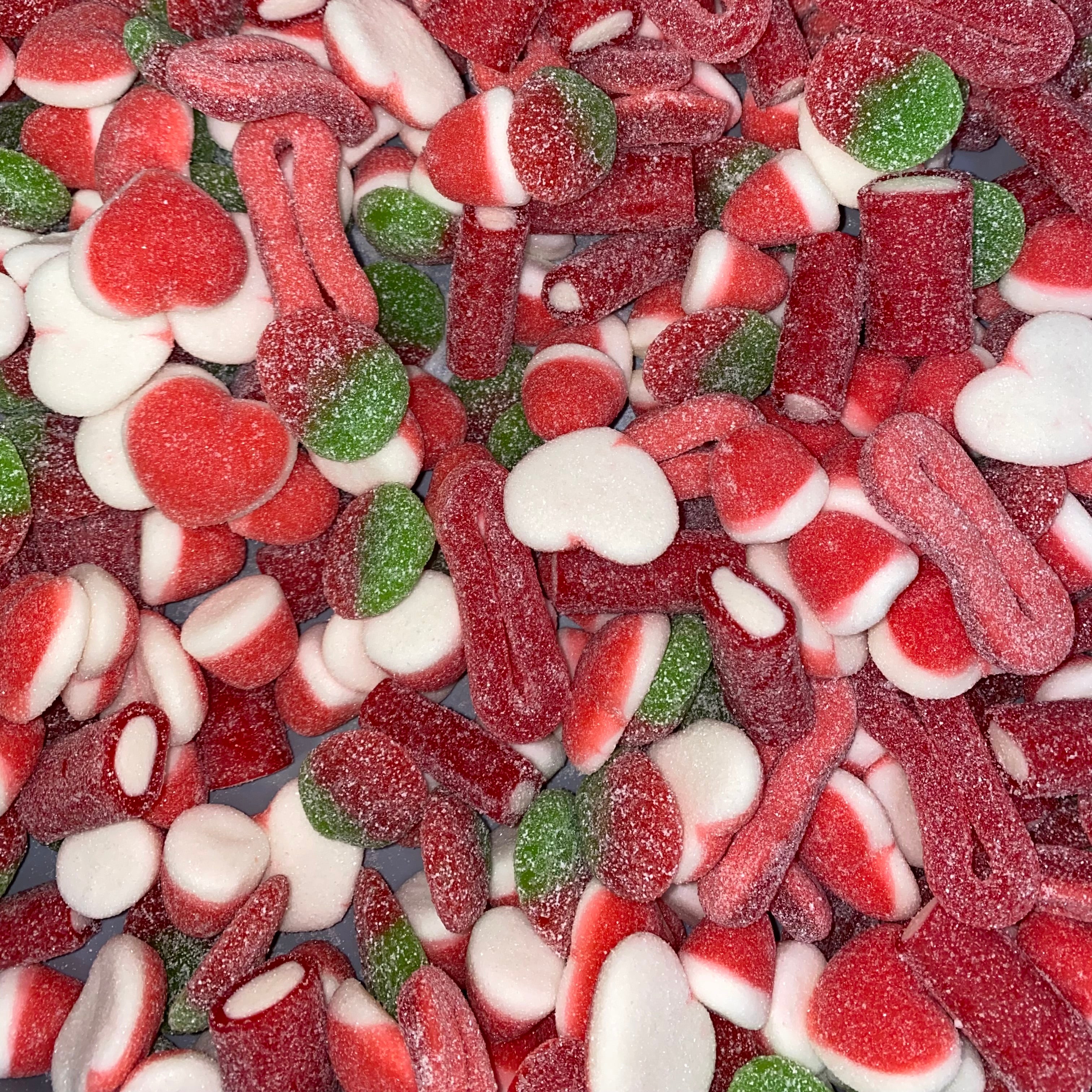 zuur  snoep mix  Klassiek  gesuikerd  aardbei