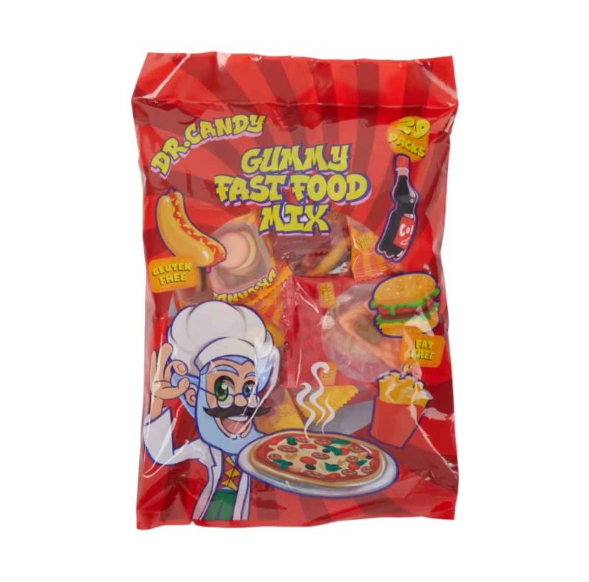 Gummy fast food mix