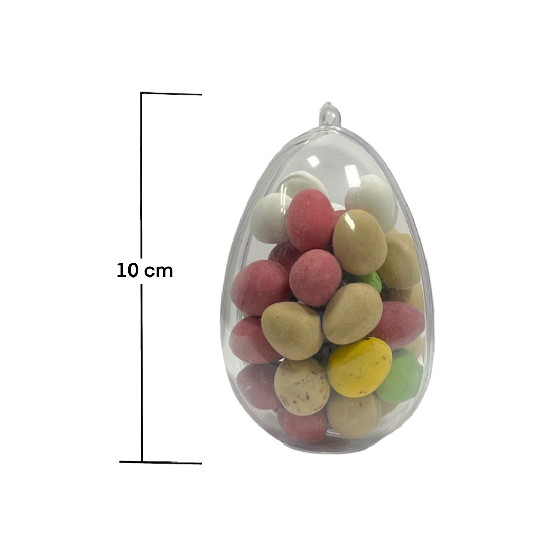 Paasei gevuld met chocolade eitjes