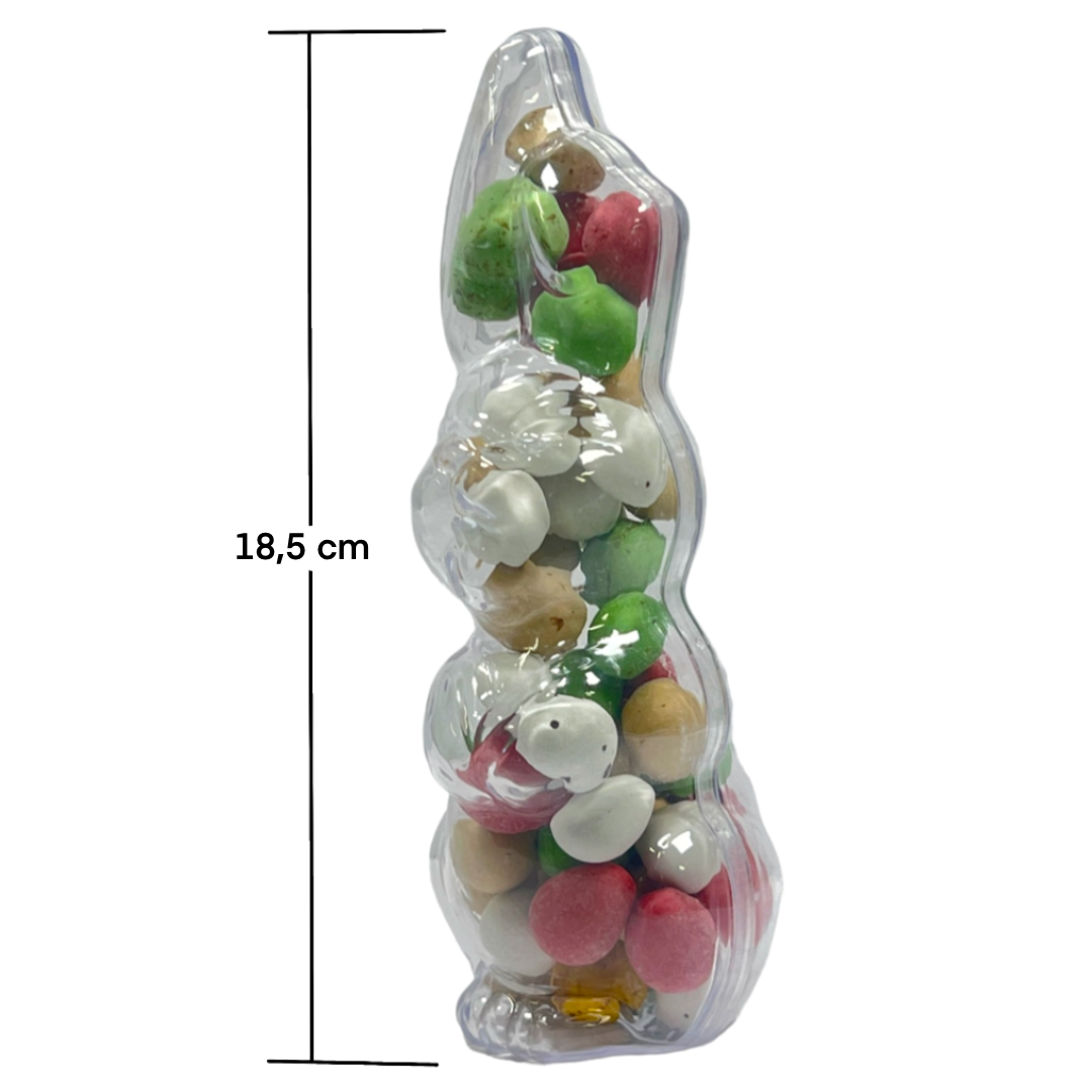 Paashaas gevuld met chocolade eitjes