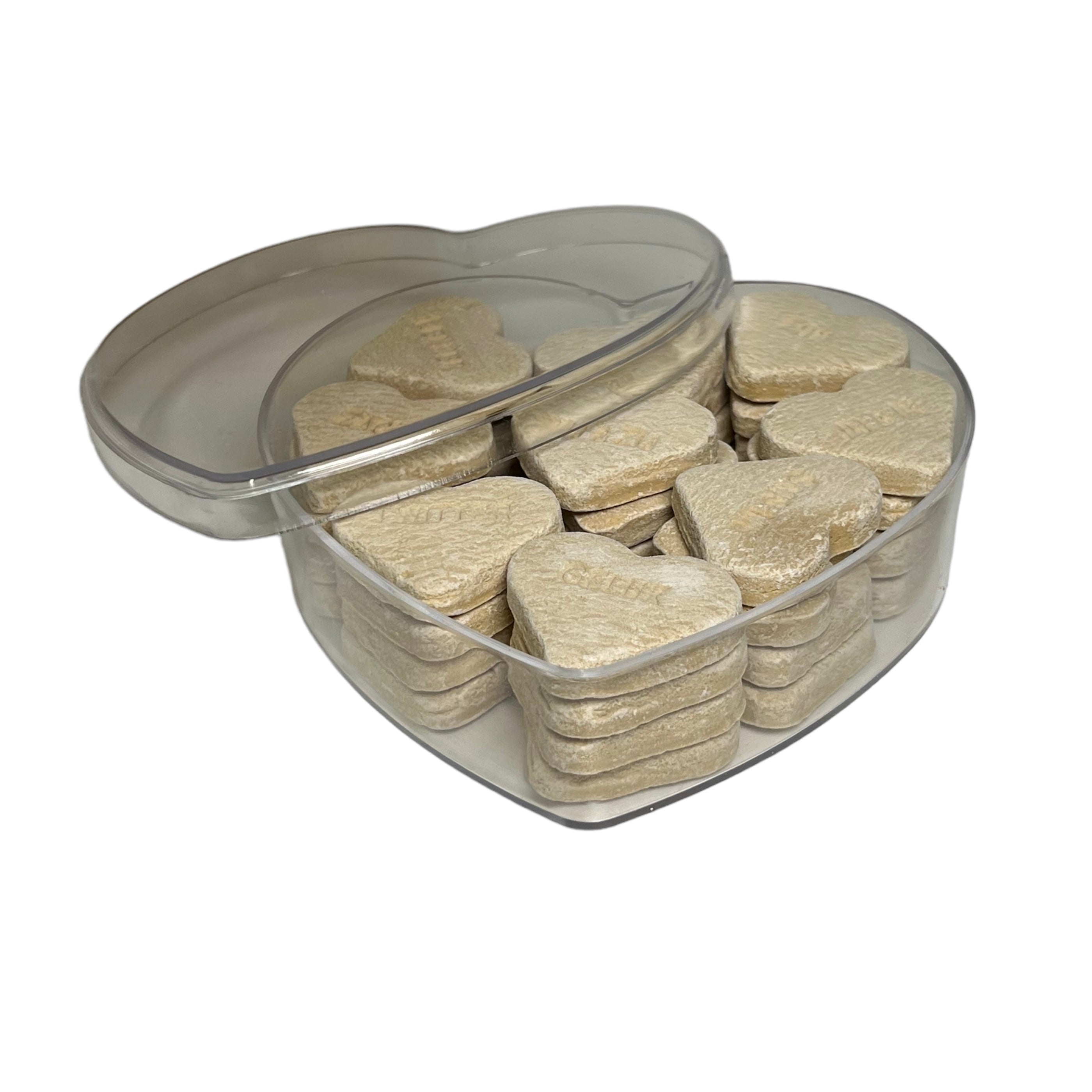 Plastic Hart gevuld met Grote Salmiak Harten online snoep kopen