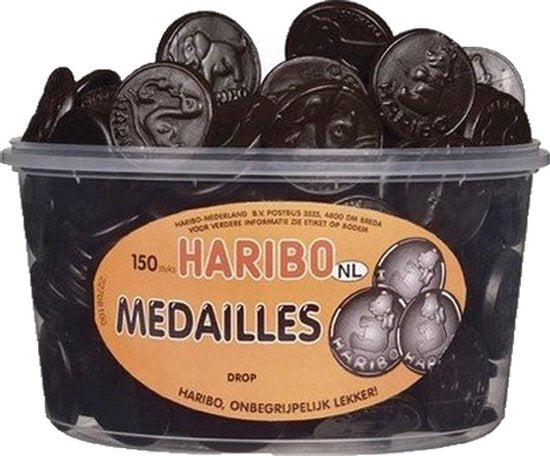 Haribo drop medailles