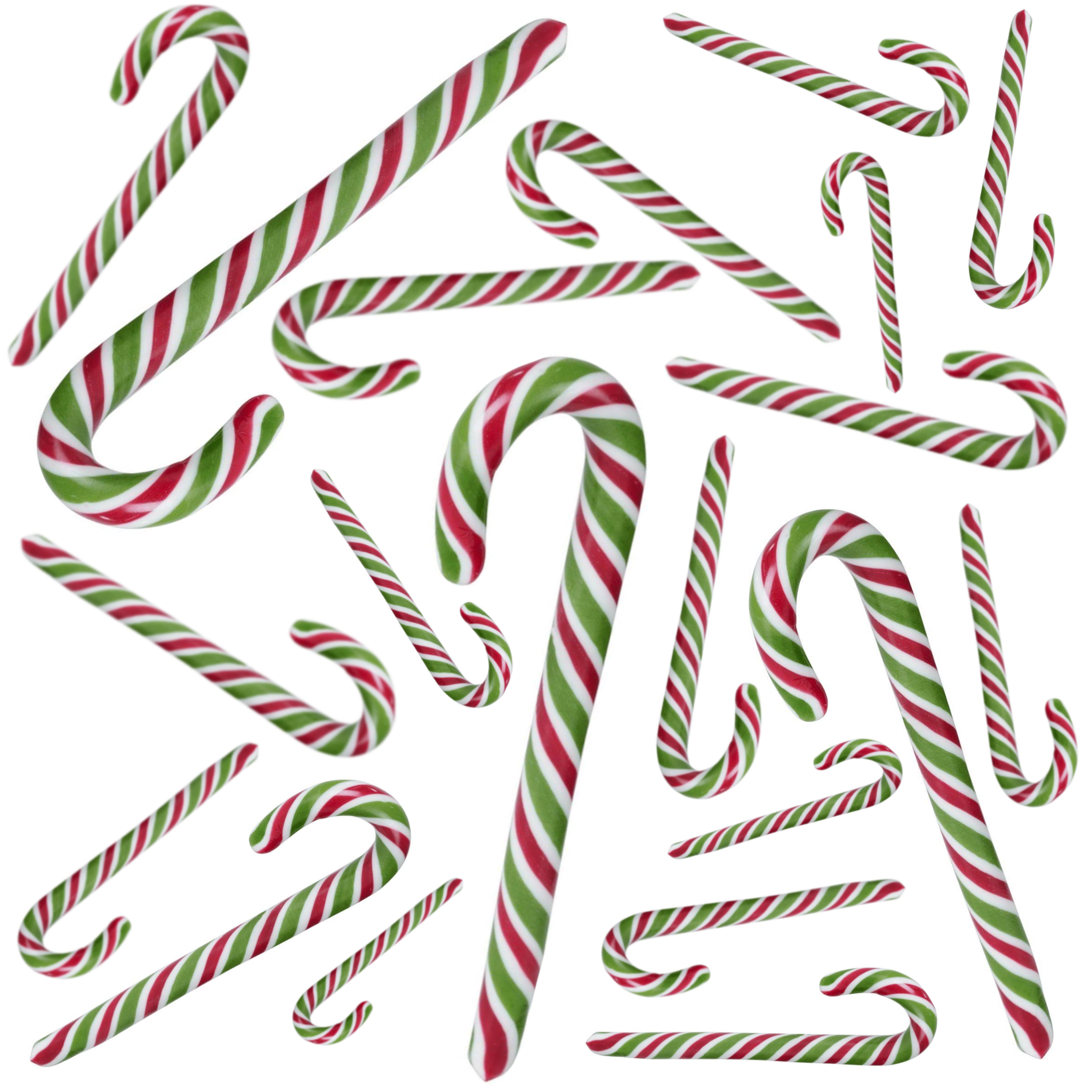 Koop 20 Groen/Rood/Wit Zuurstokken - Kerst zuurstokken voor inde kerstboom