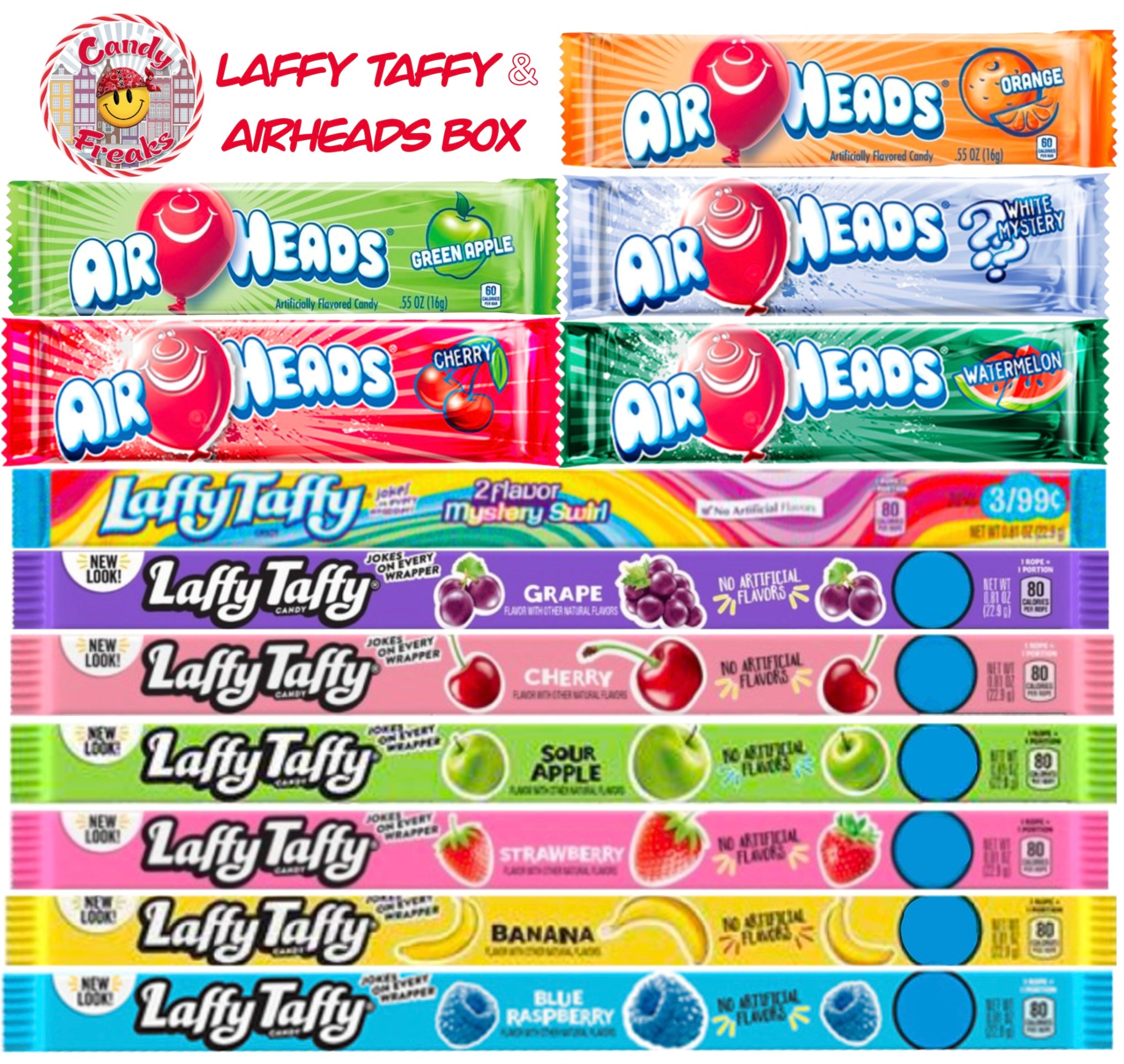 Laffy Taffy & Airheads snoep Box