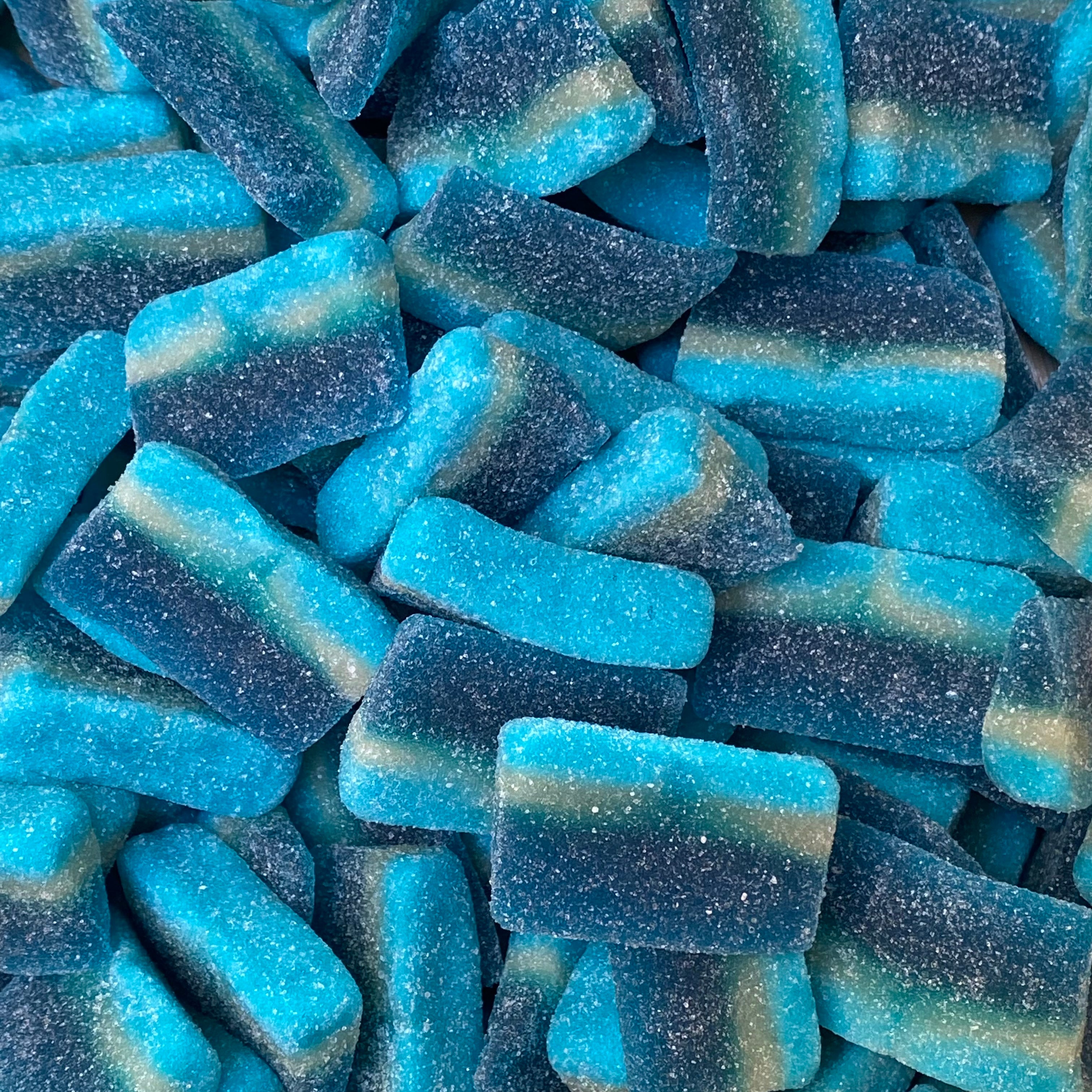Zure blauwe frambozen partjes