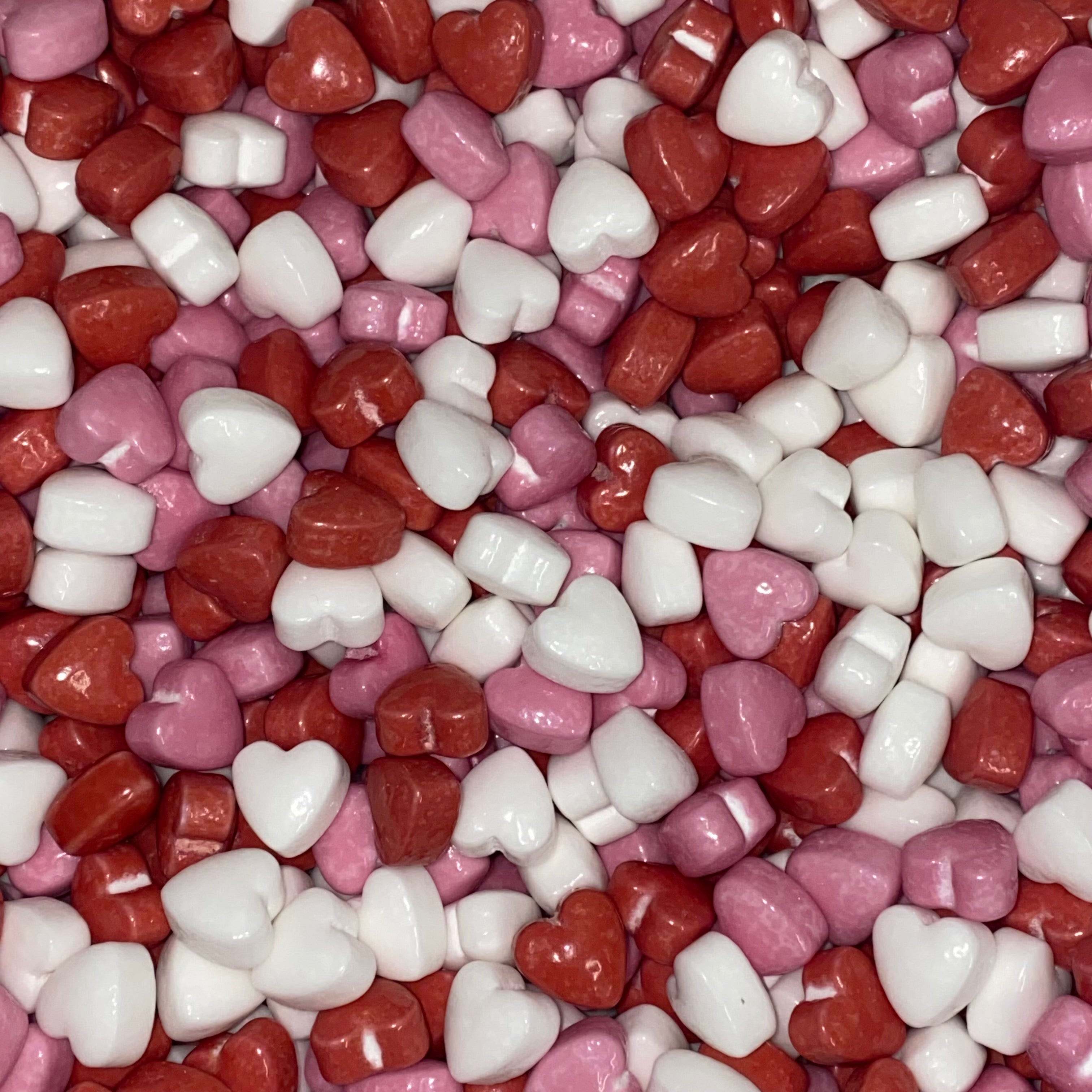 Plastic Hart gevuld met Dextrose Hartjes