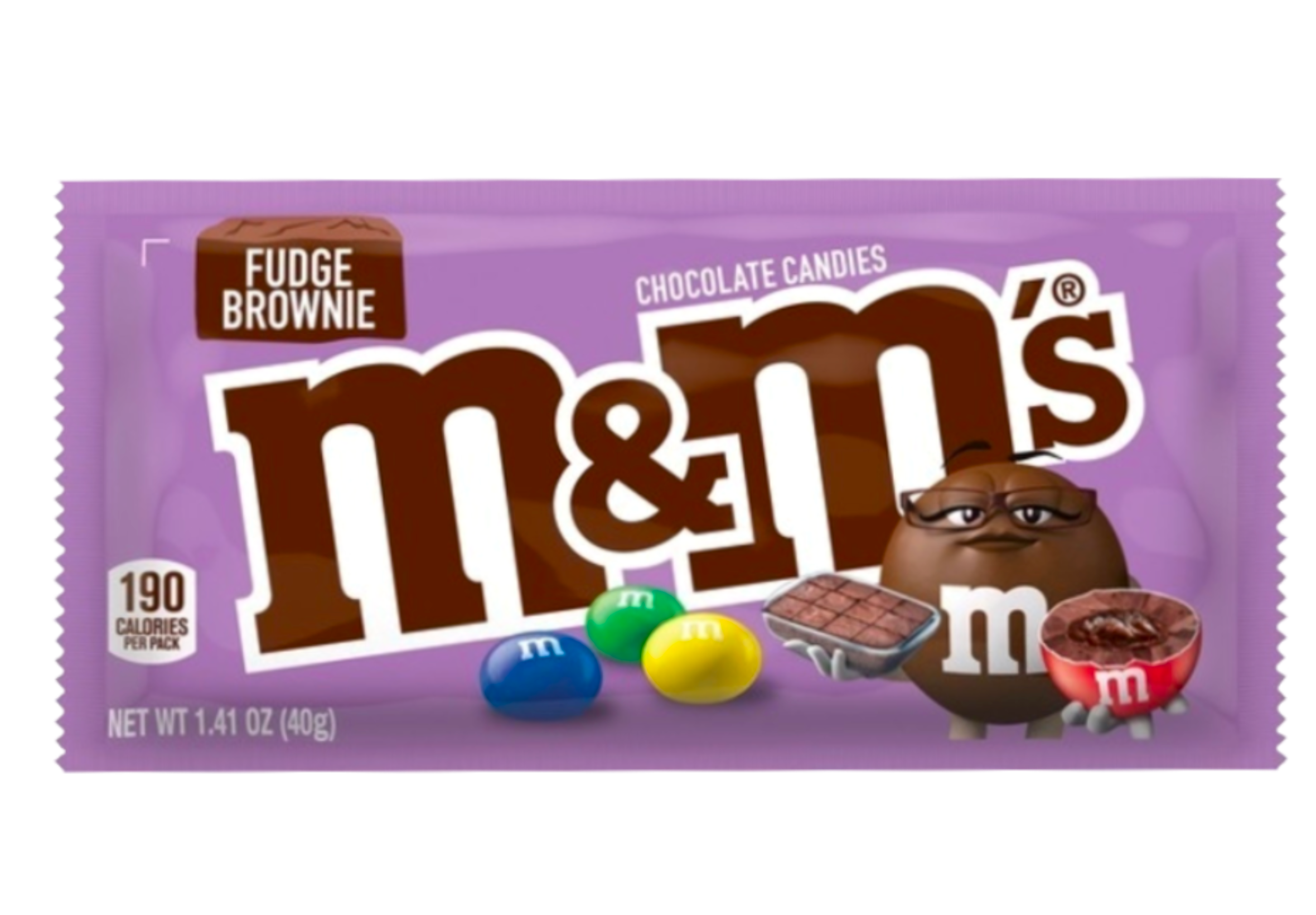 M&M fudge brownie