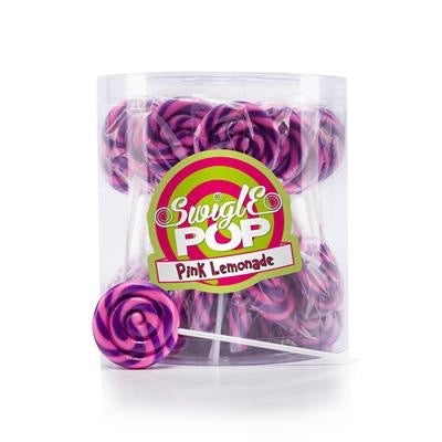 Pink lemonade mini lolly's van Swigle pop