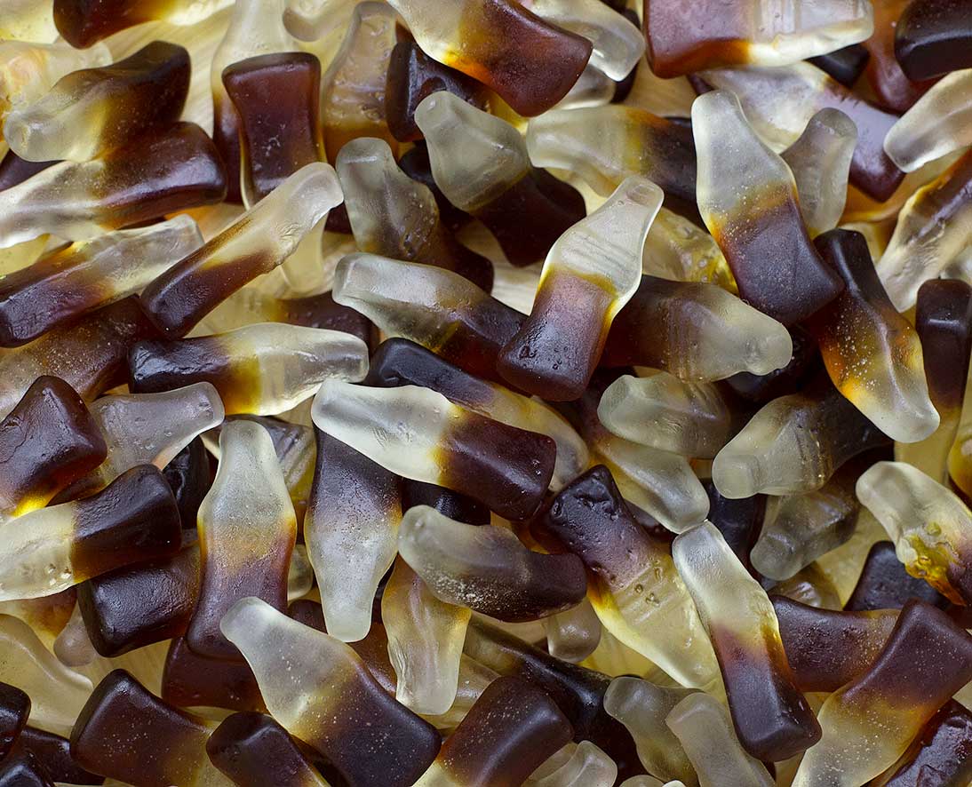 Suikervrije cola flesjes met stevia