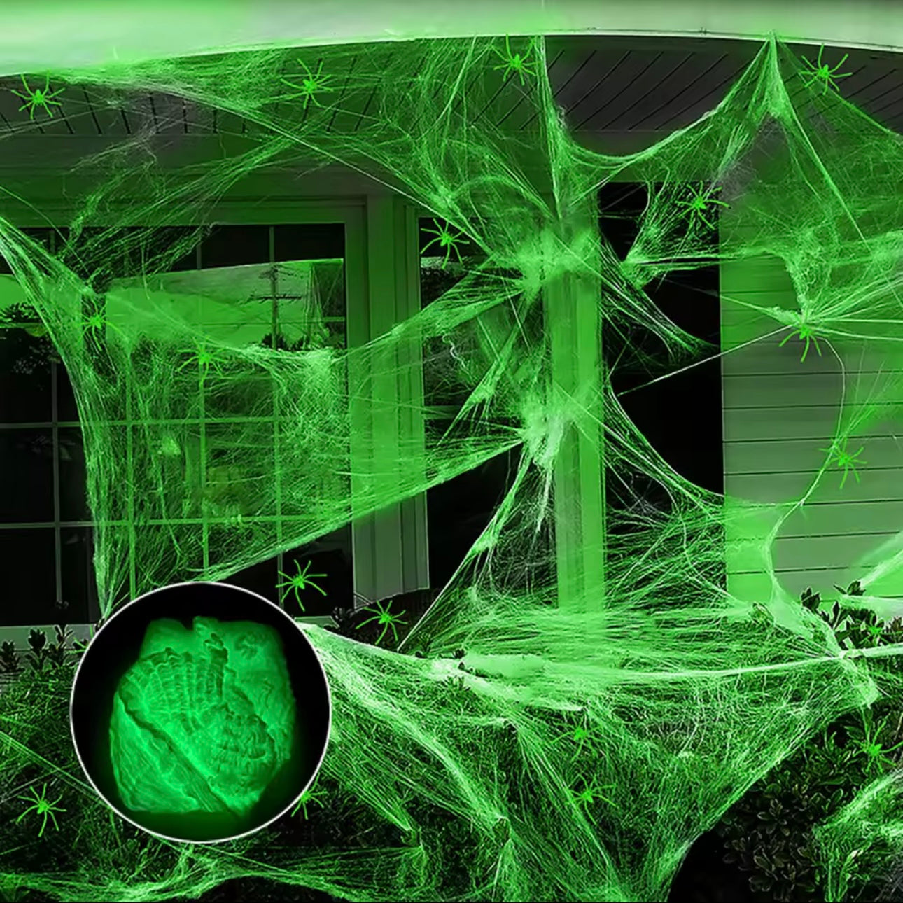 Glow in the Dark Spinnenweb