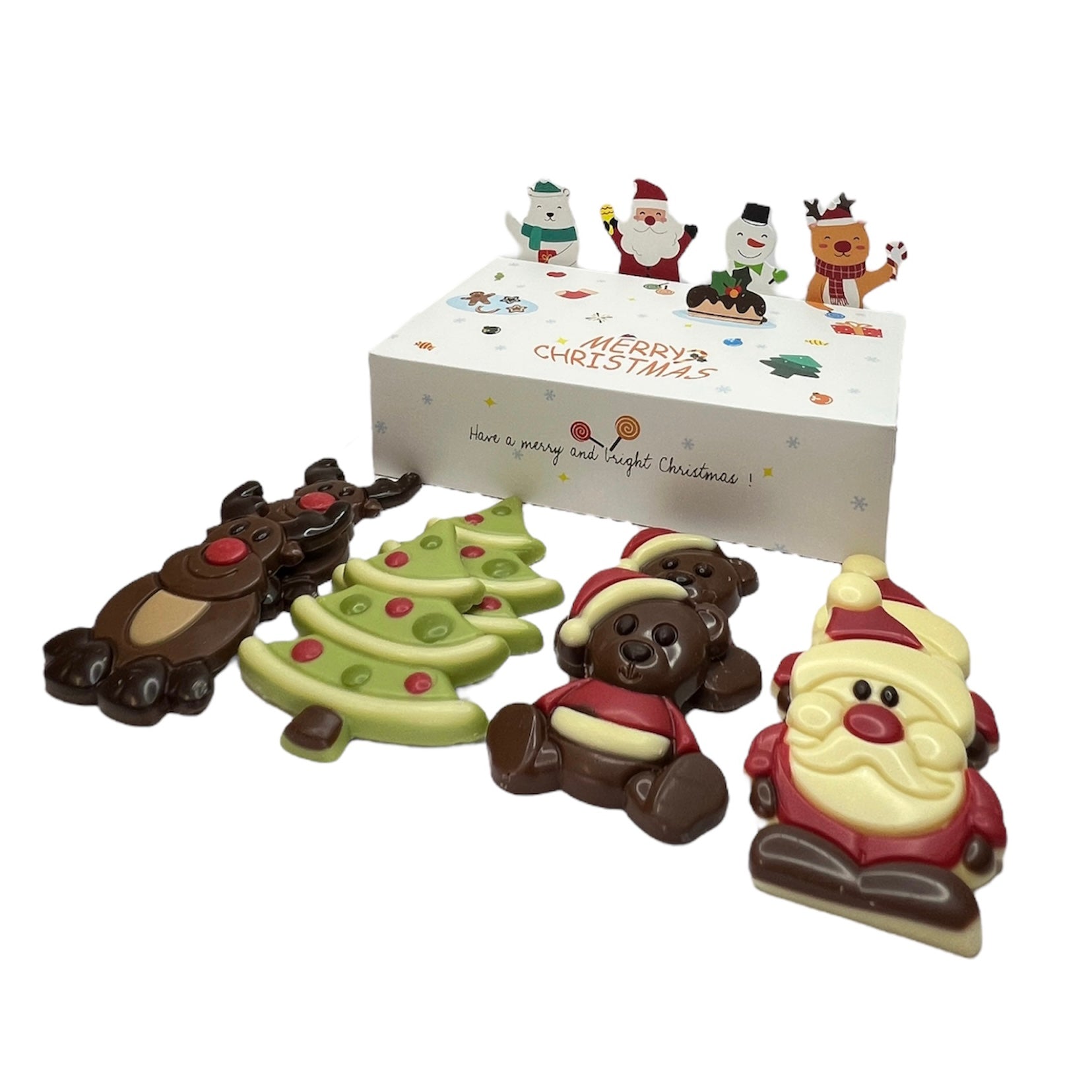 Koop het Kerstdoosje met Chocolaatjes - Perfecte Feestelijke Traktatie bij Candy Freaks!