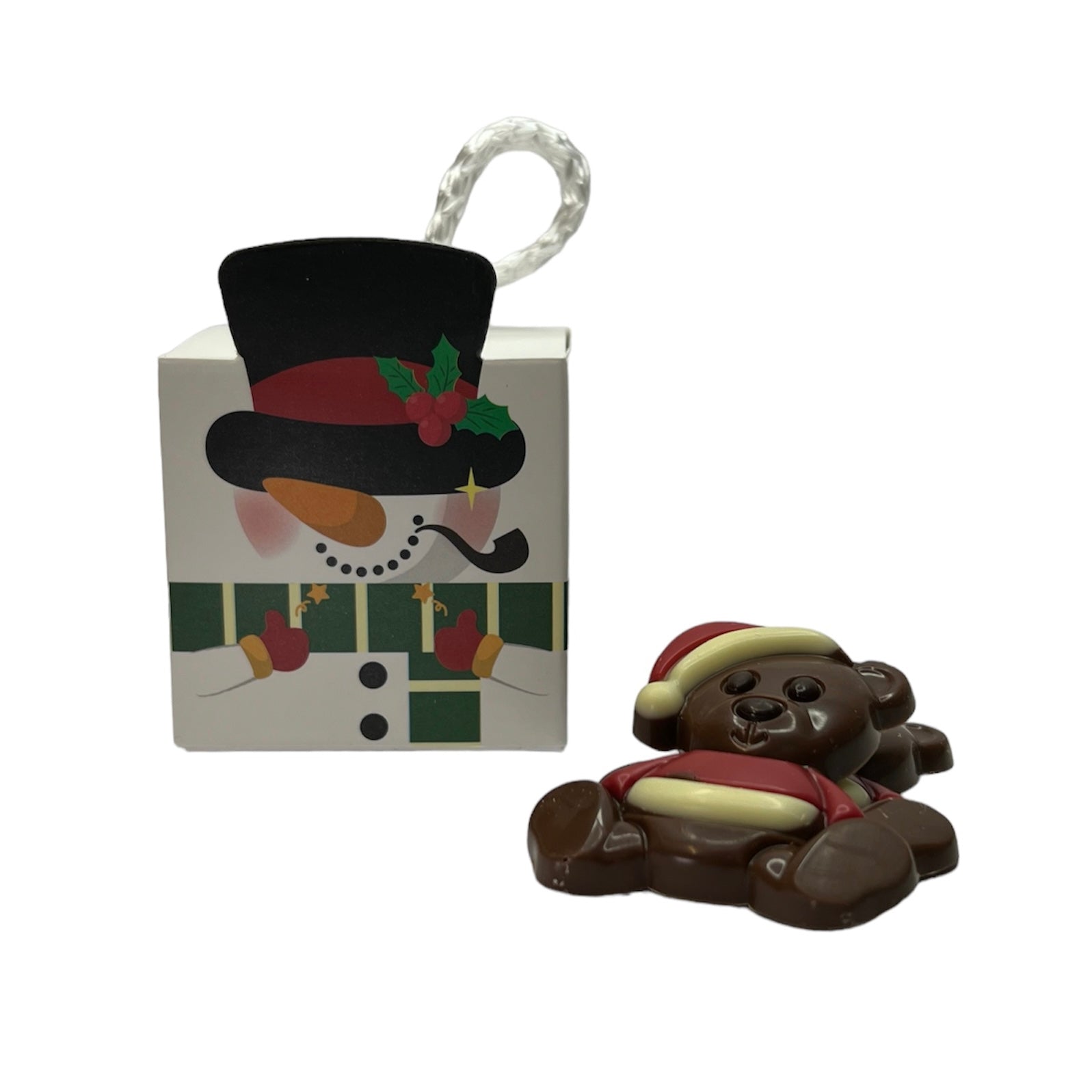 Sneeuwpop hanger met chocolaatjes