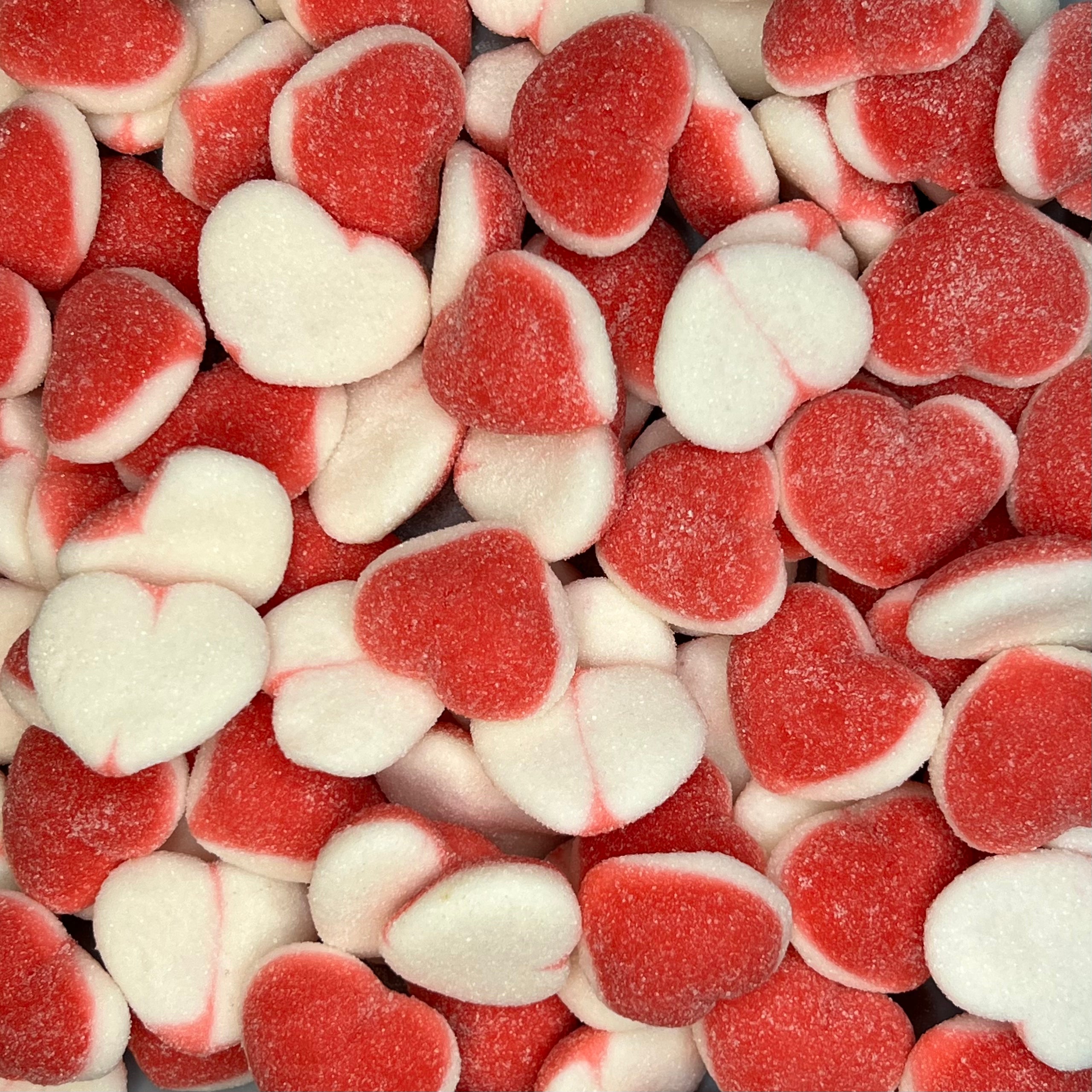 Gesuikerde zachte hartjes