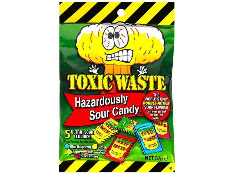 Koop Toxic Waste Hazardously Sour Candy - Unieke Kersttraktatie bij Candy Freaks