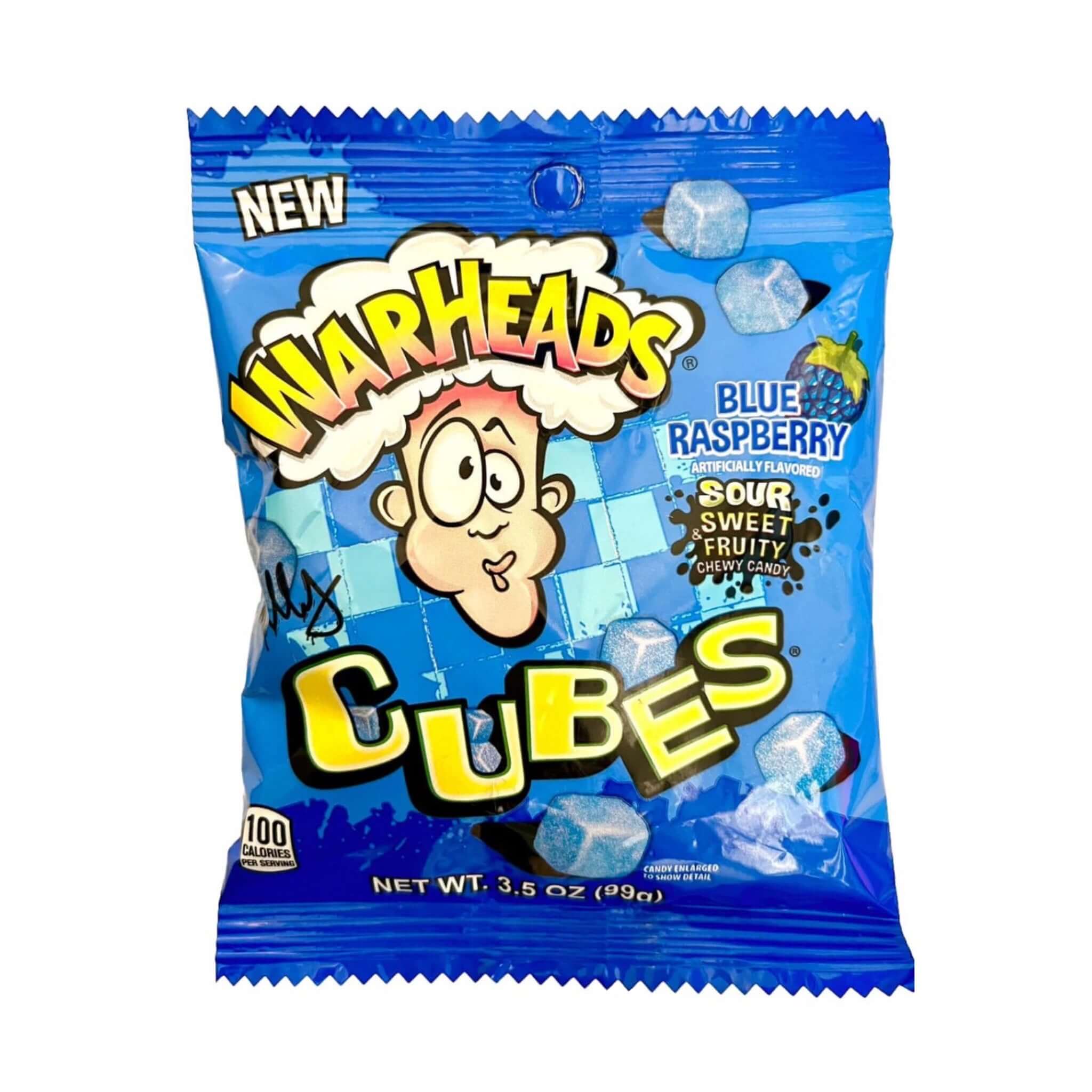 Warheads Cubes Blue Raspberry