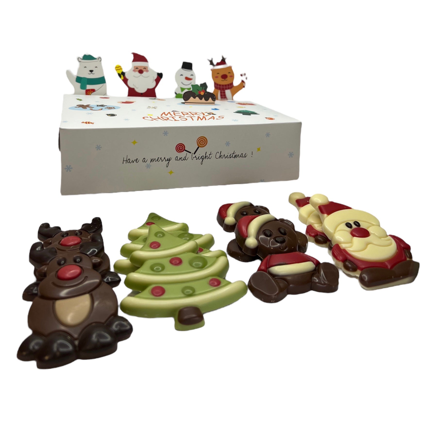 Koop het Kerstdoosje met Chocolaatjes - Perfecte Feestelijke Traktatie bij Candy Freaks!