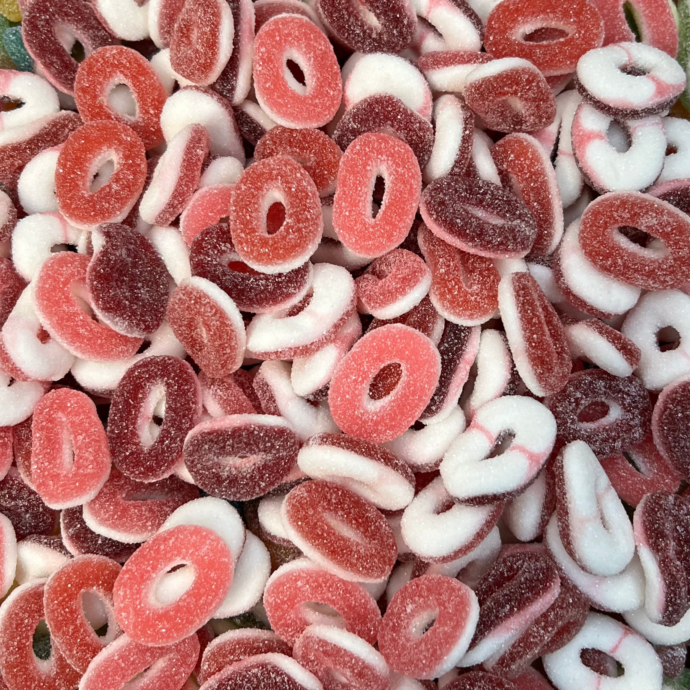 Rood fruit ringen