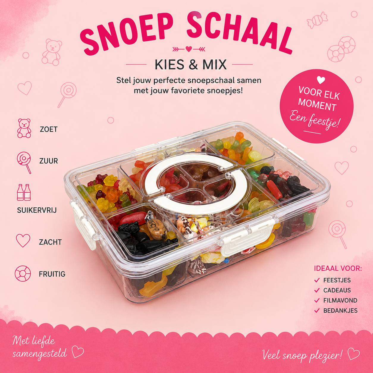 Suikervrije Snackschaal