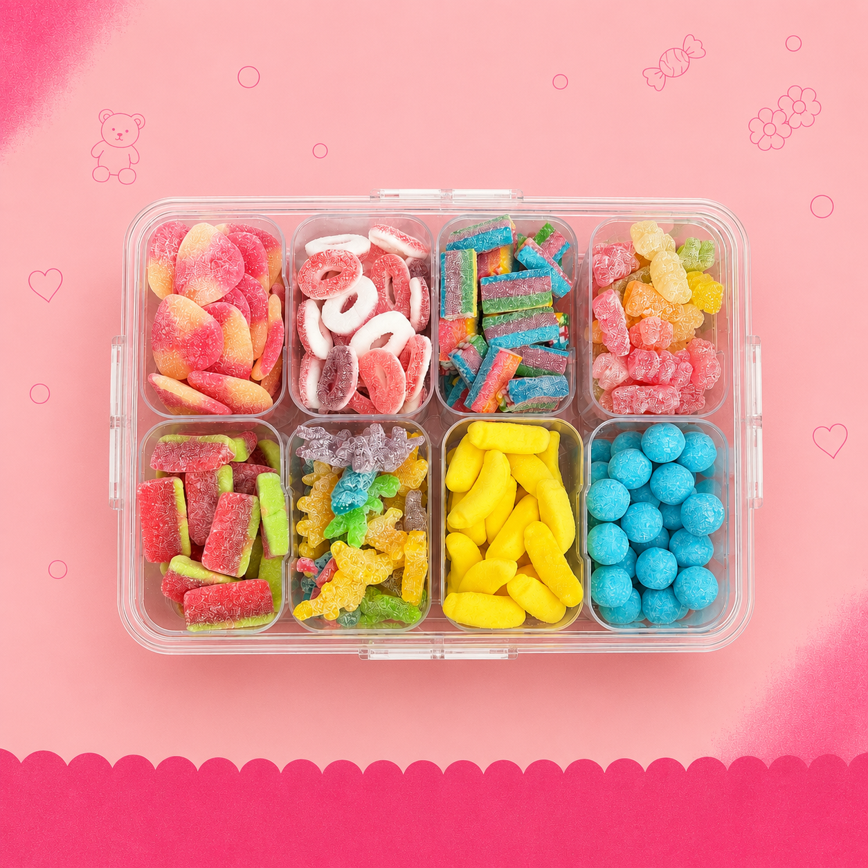 Zure / gesuikerde Snackschaal