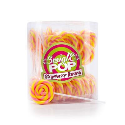 Koop Aardbei & Banaan Mini Lolly's - 50 Stuks van 4,5 cm - Candy Freaks
